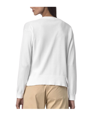 MAGLIONE IN COTONE DONNA " ADINE " - BIANCO