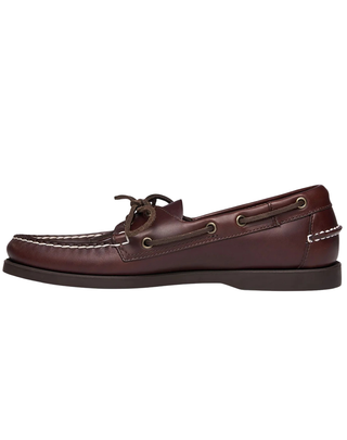 SCARPA DA BARCA UOMO "DOCKSIDES PORTLAND WAXED" - DARK BROWN GUM
