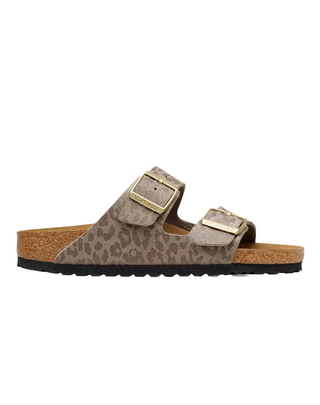 SANDALO ARIZONA IN MATERIALE SINTETICO STAMPA LEOPARDATA 1031941-S LEO GRAY TAUPE BIRKENSTOCK 