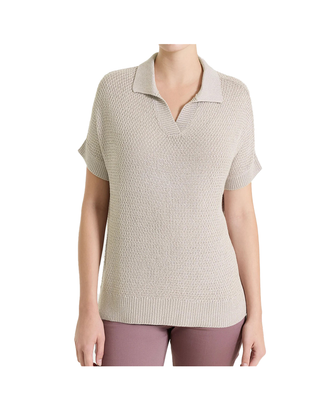 POLO IN MAGLIA LUREX RICE STITCH - CROCKERY DS02MG C84 RAGNO 
