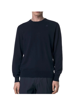 MAGLIONE UOMO "SEBASTIEN COTTON PS" -  BLUE DEPTH K4122YW K89 K-WAY 