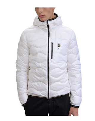 PIUMINO UOMO AD ONDE "WAVE" - BIANCO 25WBLUC03074 100 BLAUER 