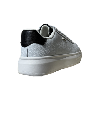 SNEAKERS IN PELLE BOTTALATA - BIANCO NERO BF5059 S1005 LIU JO SHOES 