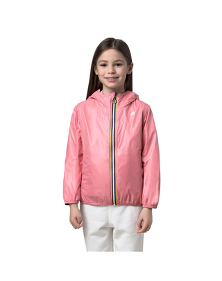 GIUBBINO GIRL 3-8 ANNI "P. LILY PLUS.2 REVERSIBLE" - BLACK PURE-PINK GERANIUM K61313W C62 K-WAY 