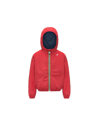 GIUBBINO JAKE PLUS.2 REVERSIBLE 3-8 ANNI BLUE INSIGNIA-RED POPPY K61314W C0N K-WAY 