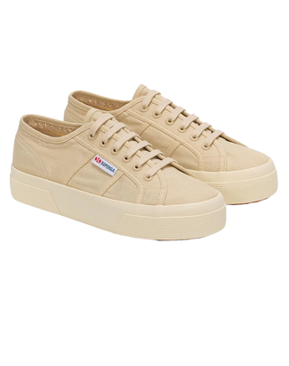SNEAKERS DONNA "2740 PLATFORM LINEN" - BEIGE S5133TW A06 SUPERga 