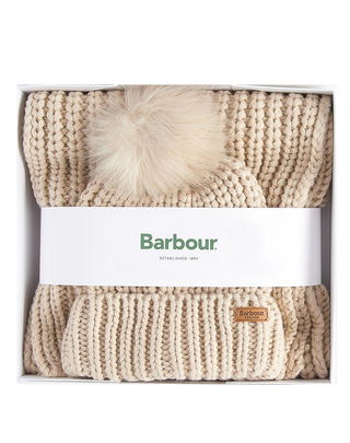 SET REGALO CAPPELLO E SCIARPA SALTBURN - BEIGE LGS0023 ST15 BARBOUR 