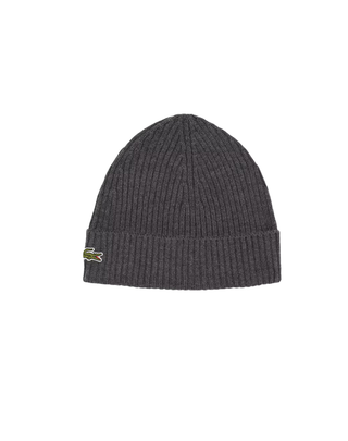 BERRETTO IN LANA SPAZZOLATA A COSTINE - GRIGIO CHINE RB0001 050 LACOSTE 
