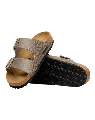 SANDALO ARIZONA IN MATERIALE SINTETICO STAMPA LEOPARDATA 1031941-S LEO GRAY TAUPE BIRKENSTOCK 