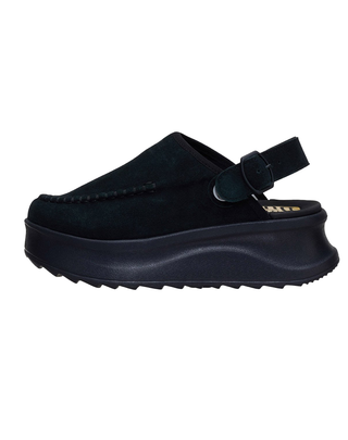 SANDALO DONNA CON PLATFORM " DELRAY CLOG SUEDE " - NERO 44259 1 HEY DUDE 