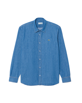 CAMICIA REGULAR FIT IN DENIM LEGGERO AZZURRO CH9084 MKU LACOSTE 