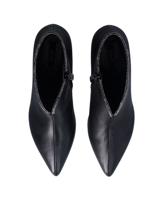 STIVALETTO DONNA CON STRASS SU BORDO - NERO