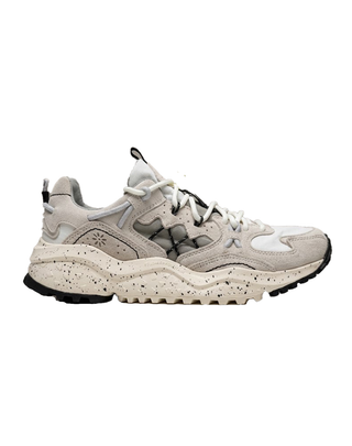 SNEAKERS "YAMABUSHI MAN"  IN SUEDE E TESSUTO - WHITE BLACK 001-2019511-05 0E07 FLOWER MOUNTAIN 