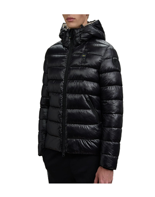 PIUMINO UOMO "ADAMS" IMBOTTITO OVATTA - NERO INTERNO BEIGE 25WBLUC02079 999EI BLAUER 