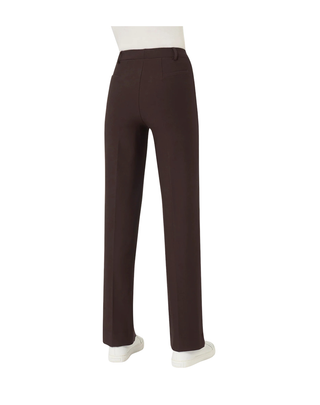 PANTALONE DONNA AMPIO IN TESSUTO COMPACT - CHOCOLATE TORTE DE72PE A75 RAGNO 
