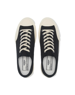 SNEAKERS "2432 WORKS LOW CUT" IN COTONE - BLACK S51347W AOU SUPERga 