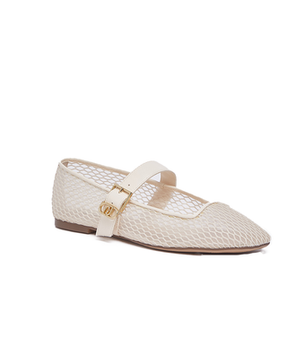 BALLERINA IN RETE CON CINTURINO - LATTE SA6147TX BRIGITTE 15. LIU JO SHOES 