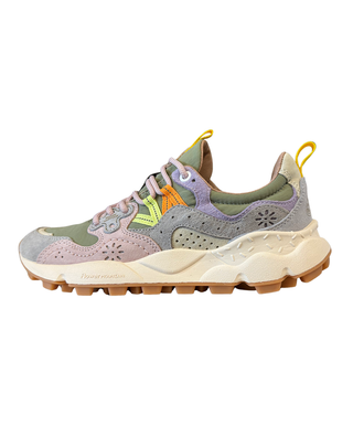 SNEAKERS DONNA "YAMANO 3" - GRIGIO/VERDE/LILLA 2017817-01 1B43 FLOWER MOUNTAIN 