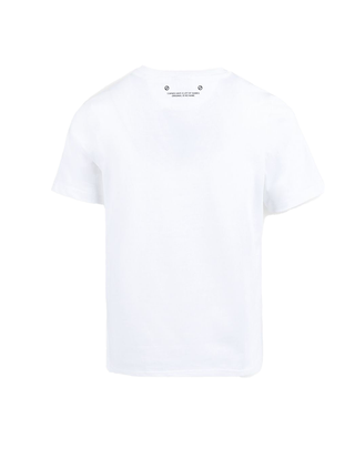 T-SHIRT DONNA STAMPA NERA - BIANCA WILLO T-SHIRT WHITE PRINT BLACK NO NAME 