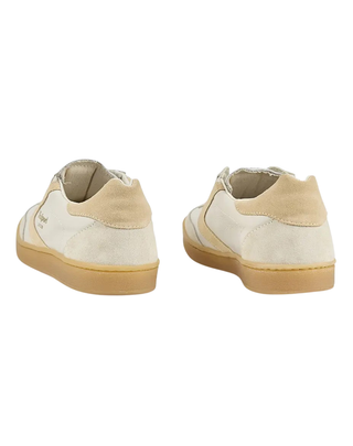 SNEAKERS UOMO IN PELLE "OLIMPIA" - BIANCO/CREMA