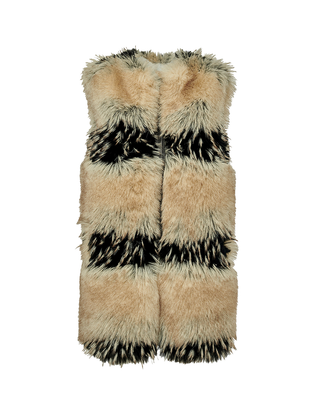 GILET LUNGO IN ECO PELLICCIA E004PU MA043 MANILA GRACE 