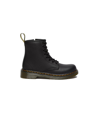 STIVALETTI STRINGATI JUNIOR " 1460 SOFT " IN PELLE NERO 15382001 BLACK DR.MARTENS 