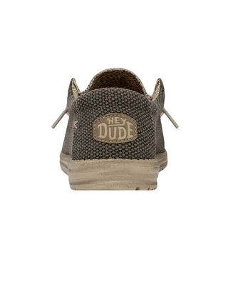 SCARPE UOMO IN TESSUTO " WALLY BRAIDED " - ARMY