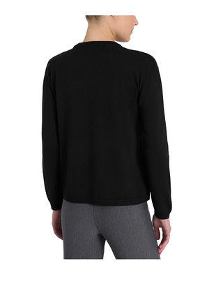 CARDIGAN DONNA "FOUR SEASONS" CORTO - NERO DI44TY 020 RAGNO 