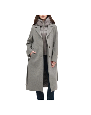 CAPPOTTO LUNGO CON IMBOTTITURA - GRIGIO WW20350 11 WHITE WISE 