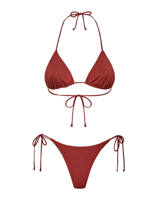 BIKINI IN LYCRA CREPE - RUGGINE SW1800 RU F**K 