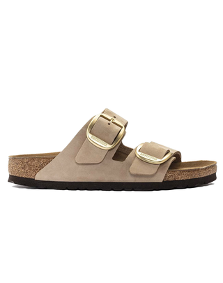 SANDALO ARIZONA CON FIBBIA GRANDE IN PELLE NUBUCK - SAND CASTLE 1024064-S SANDCASTLE BIRKENSTOCK 