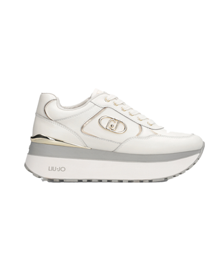 SNEAKERS CON PLATFORM IN PELLE - BIANCO BF5011 01111 LIU JO SHOES 