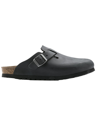 SABOT BOSTON IN PELLE OLEATA - NERO 059463-S BLACK BIRKENSTOCK 
