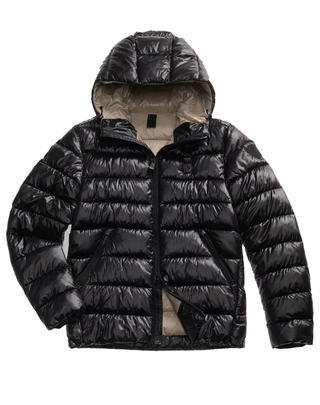 PIUMINO UOMO "ADAMS" IMBOTTITO OVATTA - NERO INTERNO BEIGE 25WBLUC02079 999EI BLAUER 