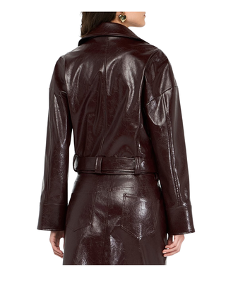 GIUBBINO BYKER GLOSSY - TESTA DI MORO UF5231E1038 X0722 LIU JO 
