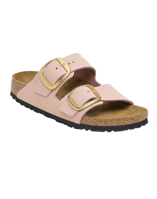 SANDALI DONNA  "ARIZONA BIG BUCKLE" IN PELLE NUBUCK - SOFT PINK 1026583 SOFT PINK BIRKENSTOCK 