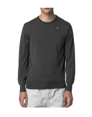 MAGLIONE UOMO SEBASTIEN MERINO - GRIGIO MEL SCURO K2142EW 48M K-WAY 