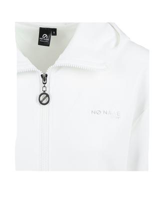 FELPA FULL ZIP CON CAPPUCCIO DONNA WILLO - BIANCO SPORCO WILLO ZPED HOODIE DOVE NO NAME 