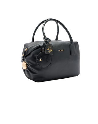 BORSA A BAULETTO IN SIMILPELLE BOTTALATA - NERO AF5027E0058 22222 LIU JO 