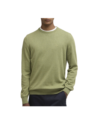 MAGLIONE UOMO IN COTONE PIMA - LAUREL GREEN MKN0932 GN34 BARBOUR 
