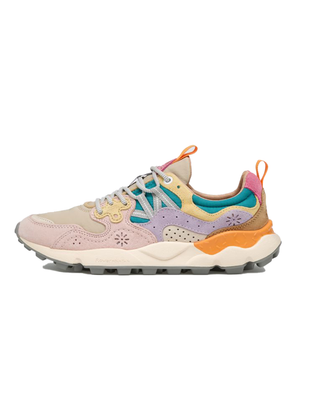 SNEAKERS DONNA YAMAO 3 SUEDE E NYLON - BEIGE ROSA PETROLIO 001-2017817-01 3M51 FLOWER MOUNTAIN 