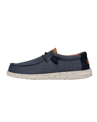 SCARPE UOMO " WALLY WASHED CANVAS " - NAVY