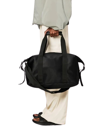 BORSONE "HILO WEEKWND BAG SMALL " - BLACK GRAIN