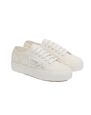SCARPE "2740 PLATFORM PIZZO MACRAME" - WHITE-F AVORIO S2161XW A0Q SUPERga 