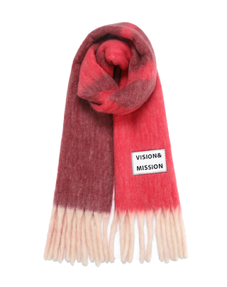 MAXI SCIARPA CON FRANGE - VISION & MISSION SRP 025 VERB TO DO 