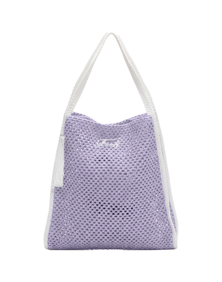 BORSA TRAFORATA IN RAFIA - LILLA SW0004 LC F**K 