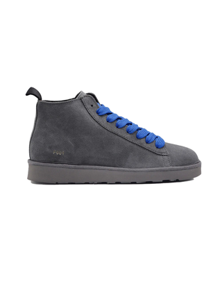 POLACCHINO UOMO IN CAMOSCIO FODERATO IN MICROFIBRA ANTRACITE P001M025 2171 PANCHIC 