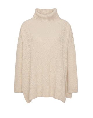 MAGLIONE DONNA " BURNE CAPE " - LATTE LKN1261 ST53 BARBOUR 