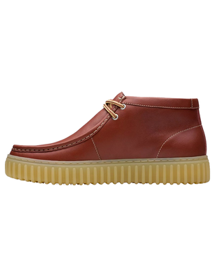 SCARPE UOMO " TORHILL HI " IN PELLE MARRONE