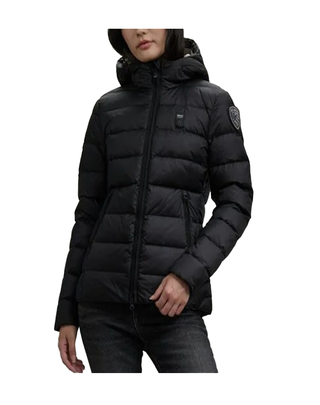 PIUMINO DONNA  "CHARME" - NERO INTERNO BEIGE 25WBLDC03100 999EI BLAUER 